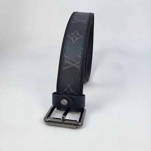Louis Vuitton Men's Monogram Eclipse Signature Extra Long Belt - Picture 6 of 15